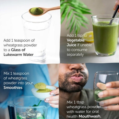 Wheatgrass Powder 100g - Organic, Gluten - Free Superfood – Powder Drink Mixes on Brown Living™. SKU: 1IB_WJP - 1H. Img 4.
