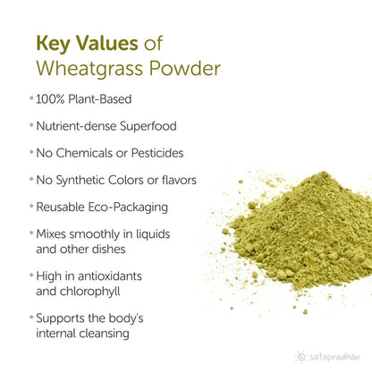 Wheatgrass Powder 100g - Organic, Gluten - Free Superfood | Verified Sustainable by Brown Living™