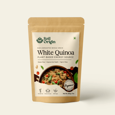 White Quinoa | Gluten - Free | Fiber - Rich | 500g – Cereal & Meusli on Brown Living™. SKU: SOBSQ000G500. Img 1.