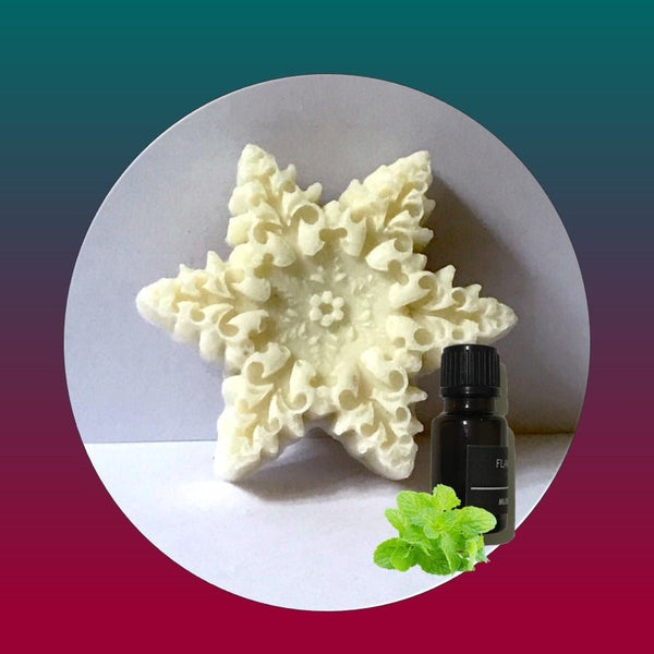 White Snowflake Wax Block Closet Freshener - Peppermint Scent | Verified Sustainable by Brown Living™