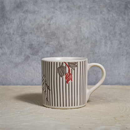 White Zebra Print Ceramic Mug - 350ml | Verified Sustainable by Brown Living™
