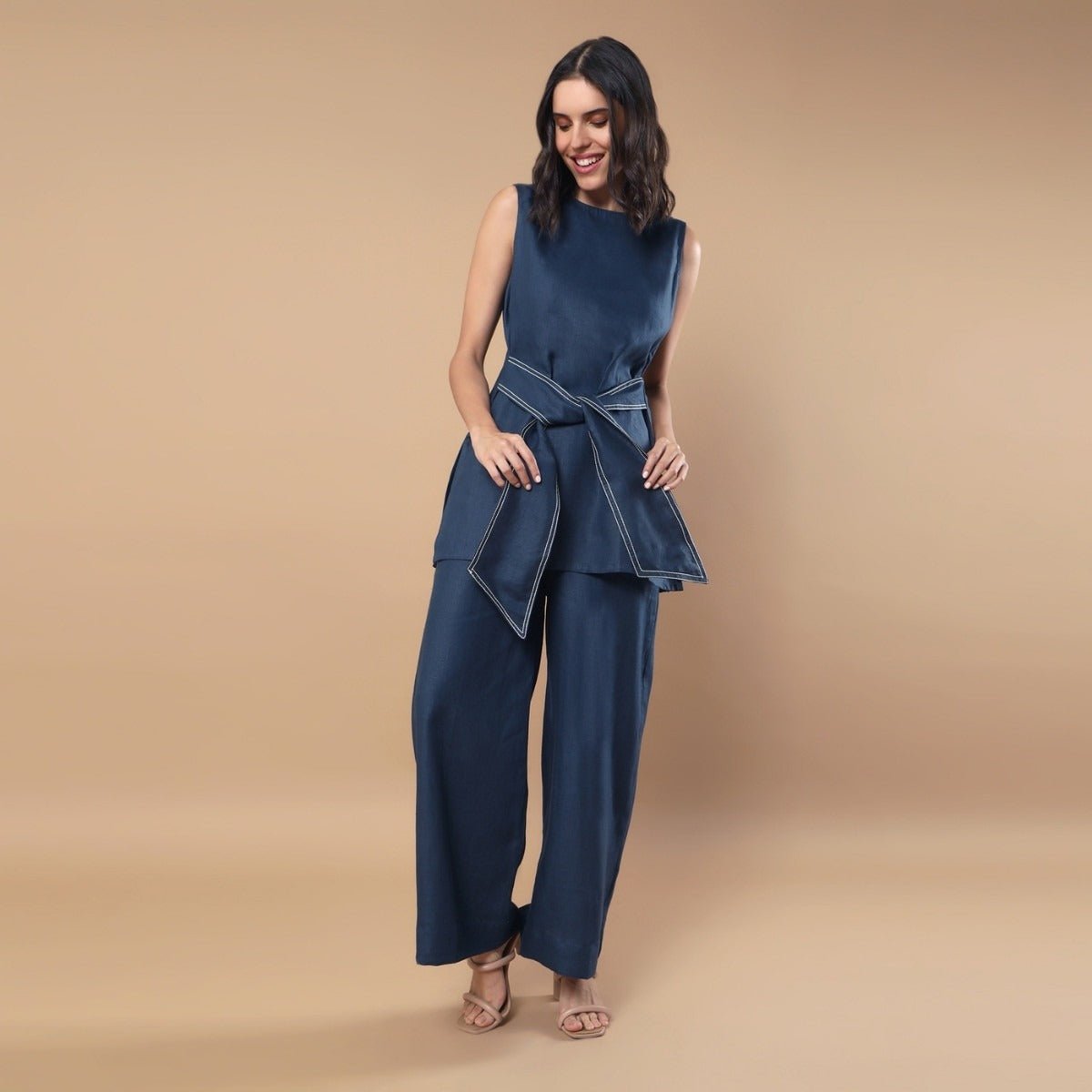 Willow | Hemp Co - ord Set | Midnight Blue | Verified Sustainable by Brown Living™