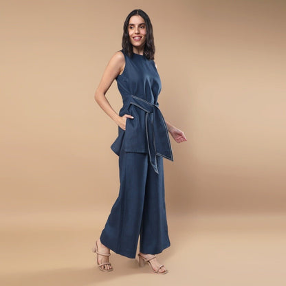 Willow | Hemp Co - ord Set | Midnight Blue | Verified Sustainable by Brown Living™