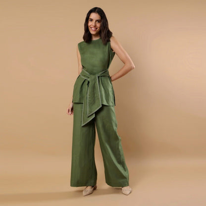 Willow | Hemp Co - ord Set | Olive Green | Verified Sustainable by Brown Living™