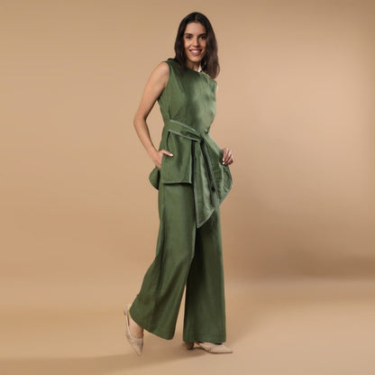 Willow | Hemp Co - ord Set | Olive Green | Verified Sustainable by Brown Living™