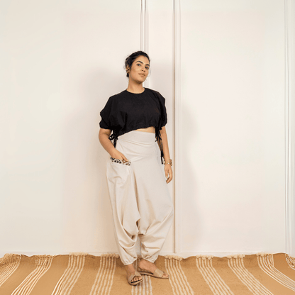 Women's Aladdin Harem Pants | Cream | Verified Sustainable by Brown Living™