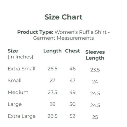 Women's Ruffle Cotton Shirt in Blue Bud | Verified Sustainable by Brown Living™