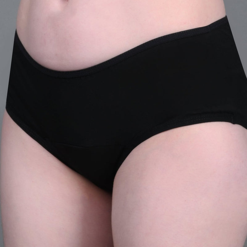 Womens Underwear Period panties 3 Layer | Black | Verified Sustainable by Brown Living™