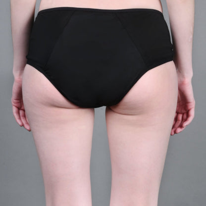 Womens Underwear Period panties 3 Layer | Black | Verified Sustainable by Brown Living™