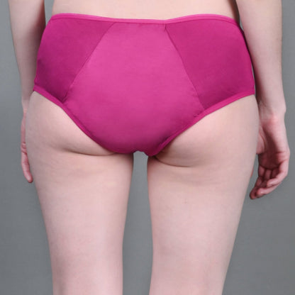 Womens Underwear Period panties 3 Layer | Fuchsia | Verified Sustainable by Brown Living™