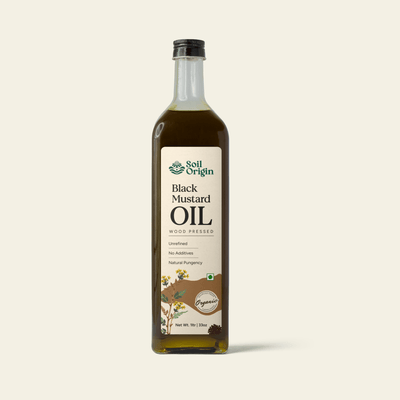 Wood - Pressed Black Mustard Oil | Unrefined | No Additives – Cooking Oils on Brown Living™. SKU: SOOGMO00L001. Img 1.