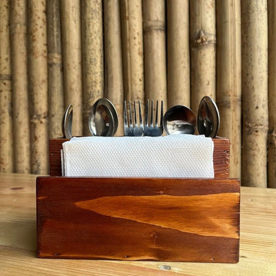Wooden Cutlery Holder – Medium Size Kitchen Organizer – Kitchen Organizers on Brown Living™. SKU: BL - JB - 08. Img 4.