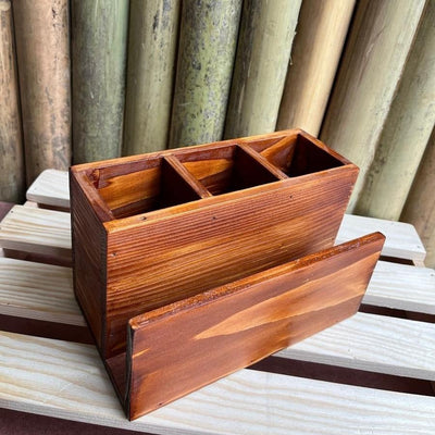 Wooden Cutlery Holder – Medium Size Kitchen Organizer – Kitchen Organizers on Brown Living™. SKU: BL - JB - 08. Img 2.