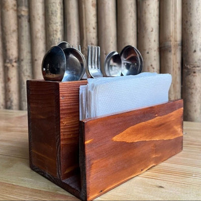 Wooden Cutlery Holder – Medium Size Kitchen Organizer – Kitchen Organizers on Brown Living™. SKU: BL - JB - 08. Img 1.