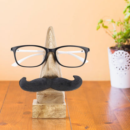 Wooden Moustache Spectacle Holder | Verified Sustainable by Brown Living™