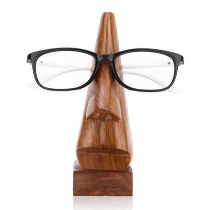 Wooden Nose Shape Spectacle Holder - Home Decor | Verified Sustainable by Brown Living™