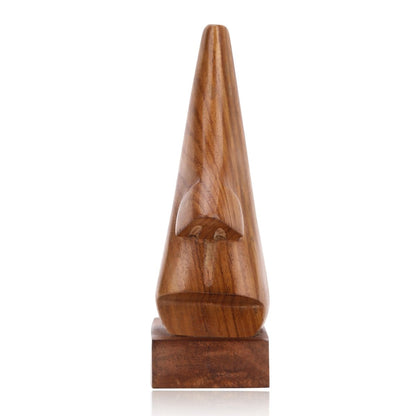 Wooden Nose Shape Spectacle Holder - Home Decor | Verified Sustainable by Brown Living™