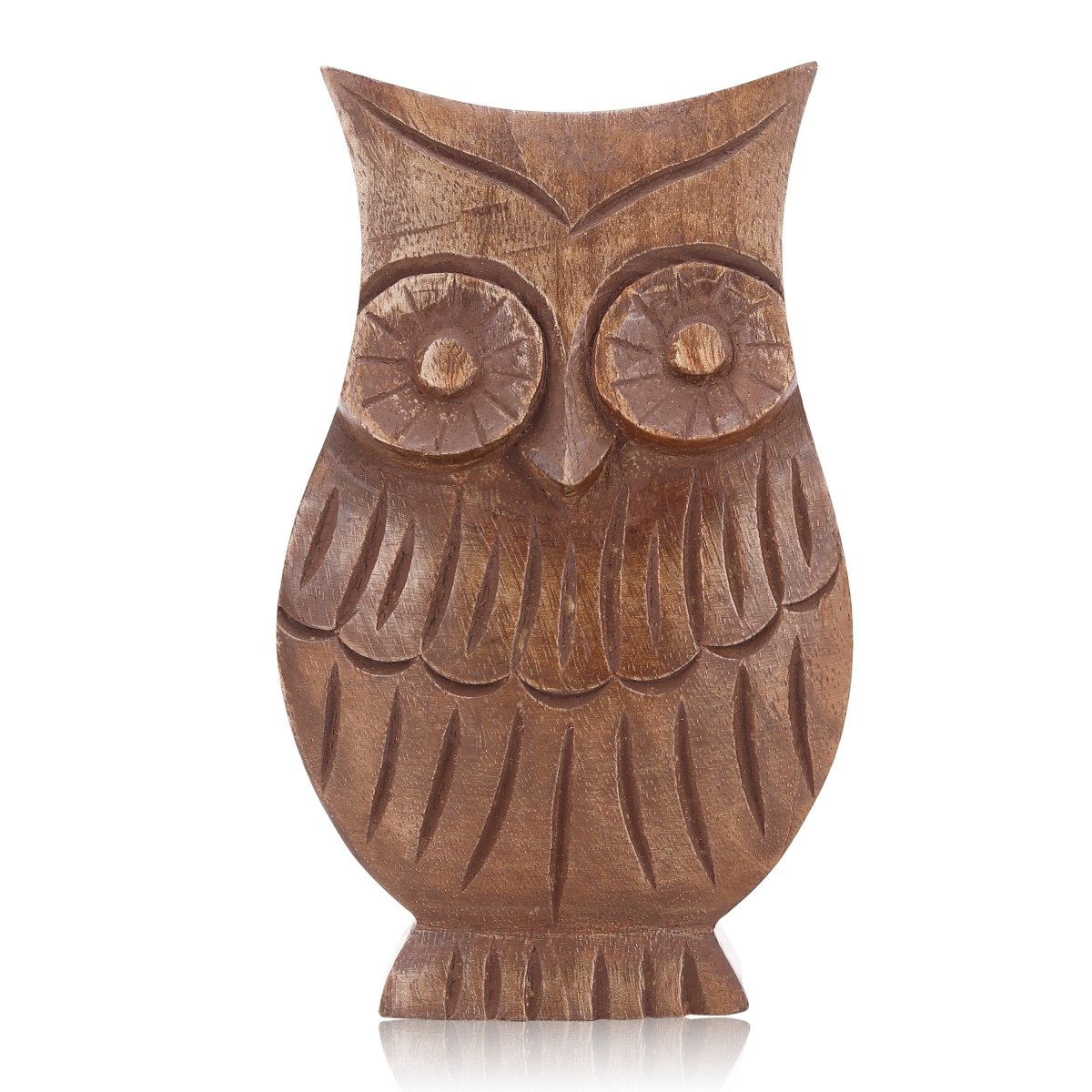 Wooden Owl Eyeglass Display Stand – Desk Organizer | Verified Sustainable by Brown Living™