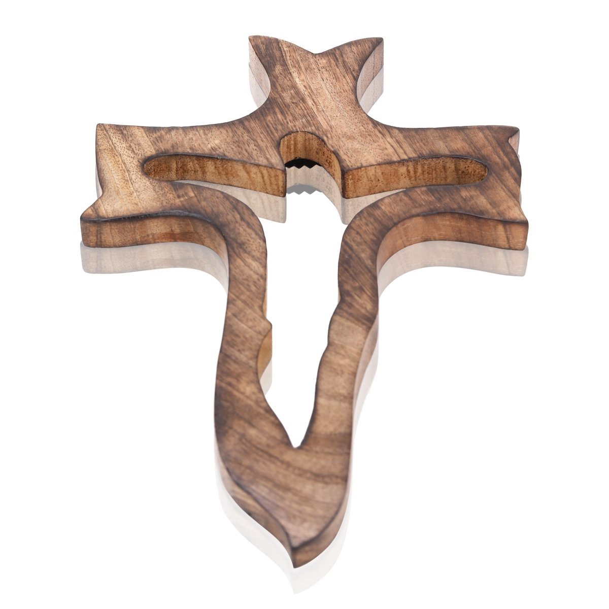 Wooden Wall Hanging Jesus Christ Cross | Verified Sustainable by Brown Living™