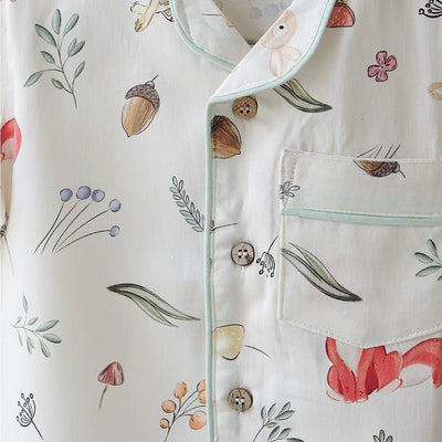 Woodland Yawn Organic Cotton Sleepwear Set for Babies – Kids Nightwear on Brown Living™. SKU: SG - 02 - 0001/6 - 12M. Img 3.