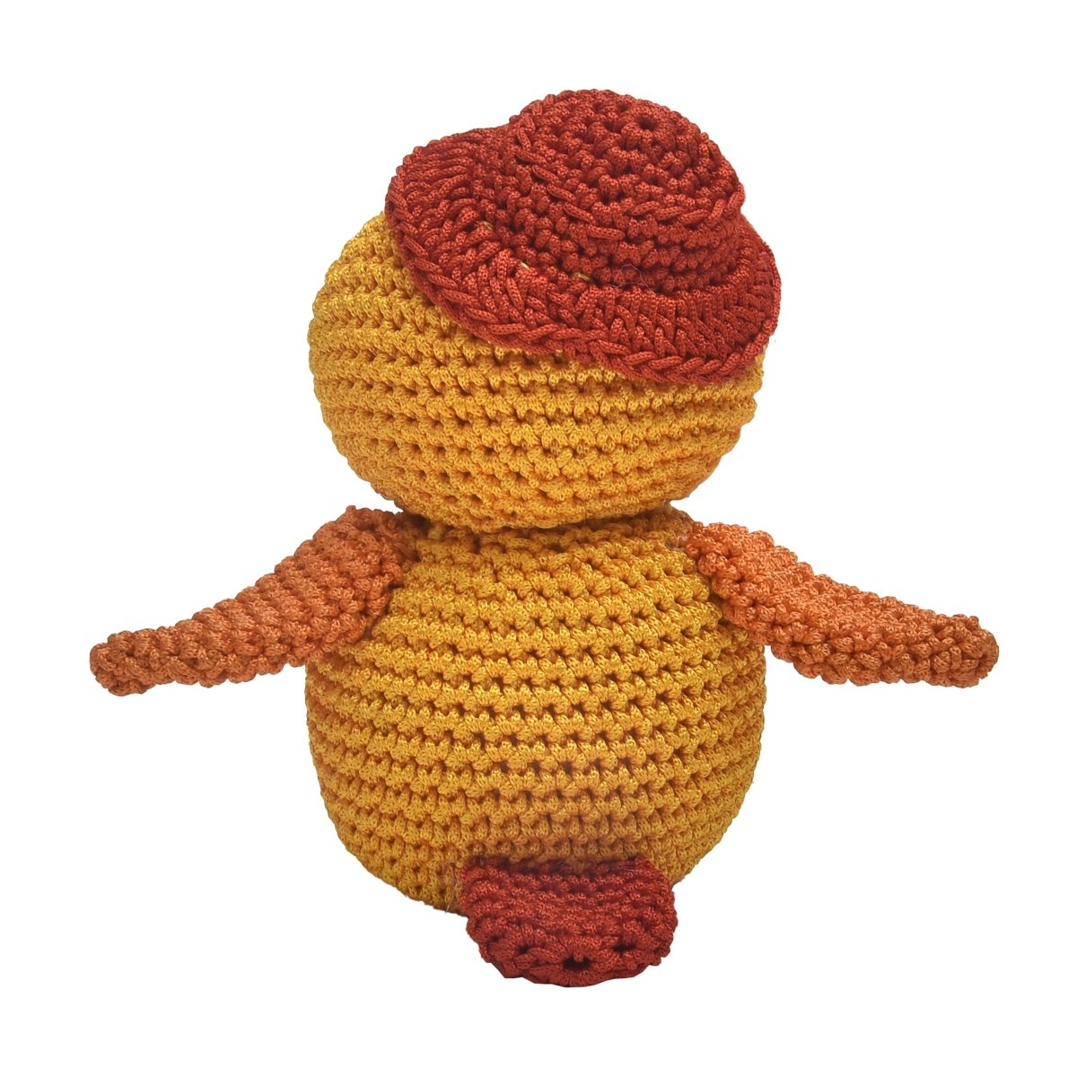 Yellow Crochet Duck Soft Toy For Newborn | Verified Sustainable by Brown Living™