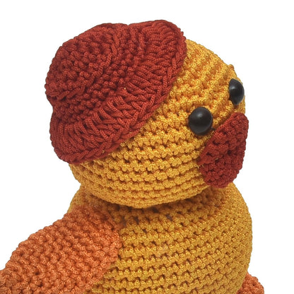 Yellow Crochet Duck Soft Toy For Newborn | Verified Sustainable by Brown Living™