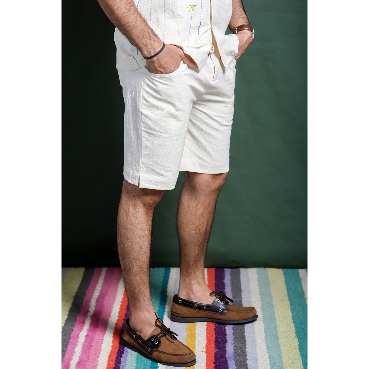 Zale Shorts - Regular Fit, Pleated Front | Verified Sustainable by Brown Living™