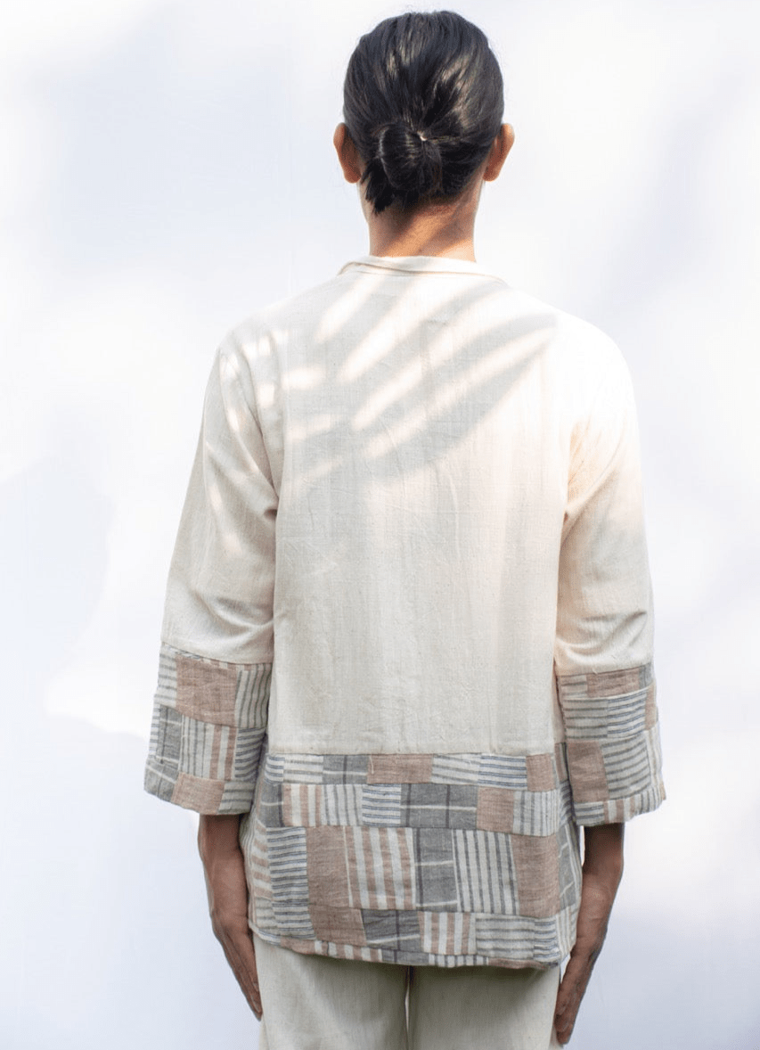 Zero Dyed Organic Cotton Ecru Kimono | Verified Sustainable by Brown Living™