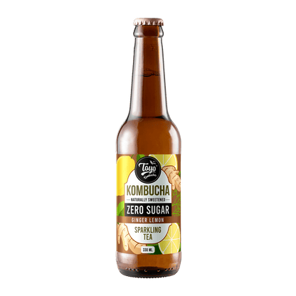 Zero Sugar Ginger Lemon Kombucha - 330ml | Verified Sustainable by Brown Living™