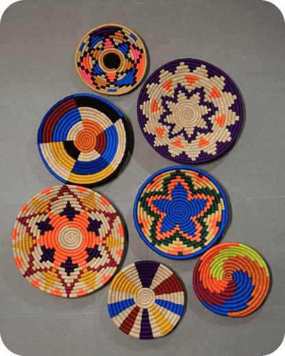 Swadeh Sabai Grass Wall Plates | Set of 7 – Wall Decor on Brown Living™. SKU: C0_sab_00009. Img 4.