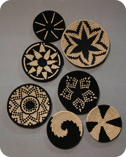 Swadeh Sabai Grass Wall Plates | Set of 7 – Wall Decor on Brown Living™. SKU: C0_sab_00009. Img 7.