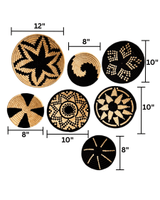 Swadeh Sabai Grass Wall Plates | Set of 7 – Wall Decor on Brown Living™. SKU: C0_sab_00009. Img 5.
