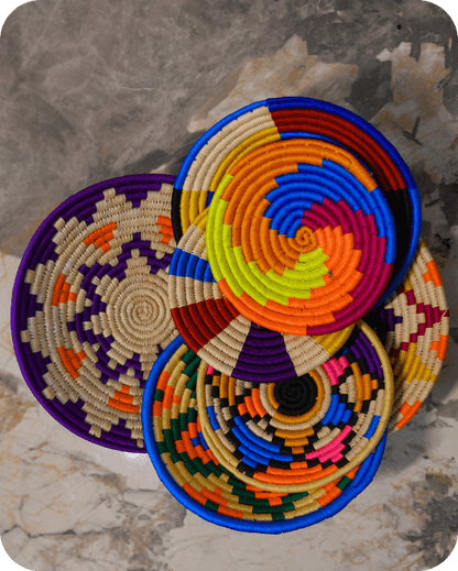 Swadeh Sabai Grass Wall Plates | Set of 7 – Wall Decor on Brown Living™. SKU: C0_sab_00008. Img 2.