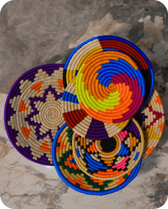 Swadeh Sabai Grass Wall Plates | Set of 7 – Wall Decor on Brown Living™. SKU: C0_sab_00008. Img 2.