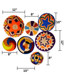 Swadeh Sabai Grass Wall Plates | Set of 7 – Wall Decor on Brown Living™. SKU: C0_sab_00008. Img 1.
