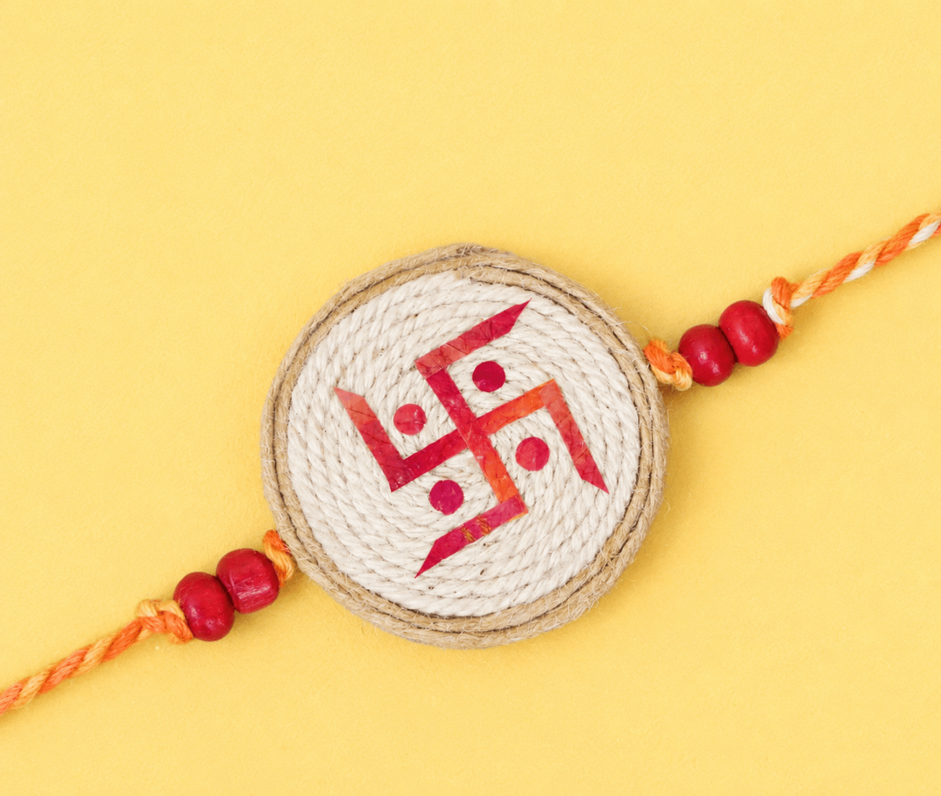Swastika Plantable Rakhi – Rakhi on Brown Living™. SKU: GRERA04. Img 1.
