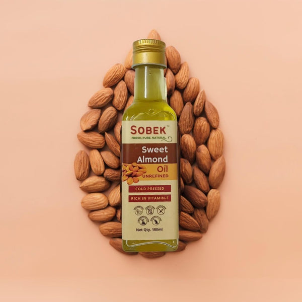 Sweet Almond Cold Pressed Vitamin E Oil 100 ml | Verified Sustainable by Brown Living™