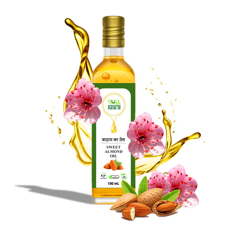 Sweet Almond oil | Wood Pressed | Baby Massage Oil | 100ml | Badaam Tel | Verified Sustainable by Brown Living™