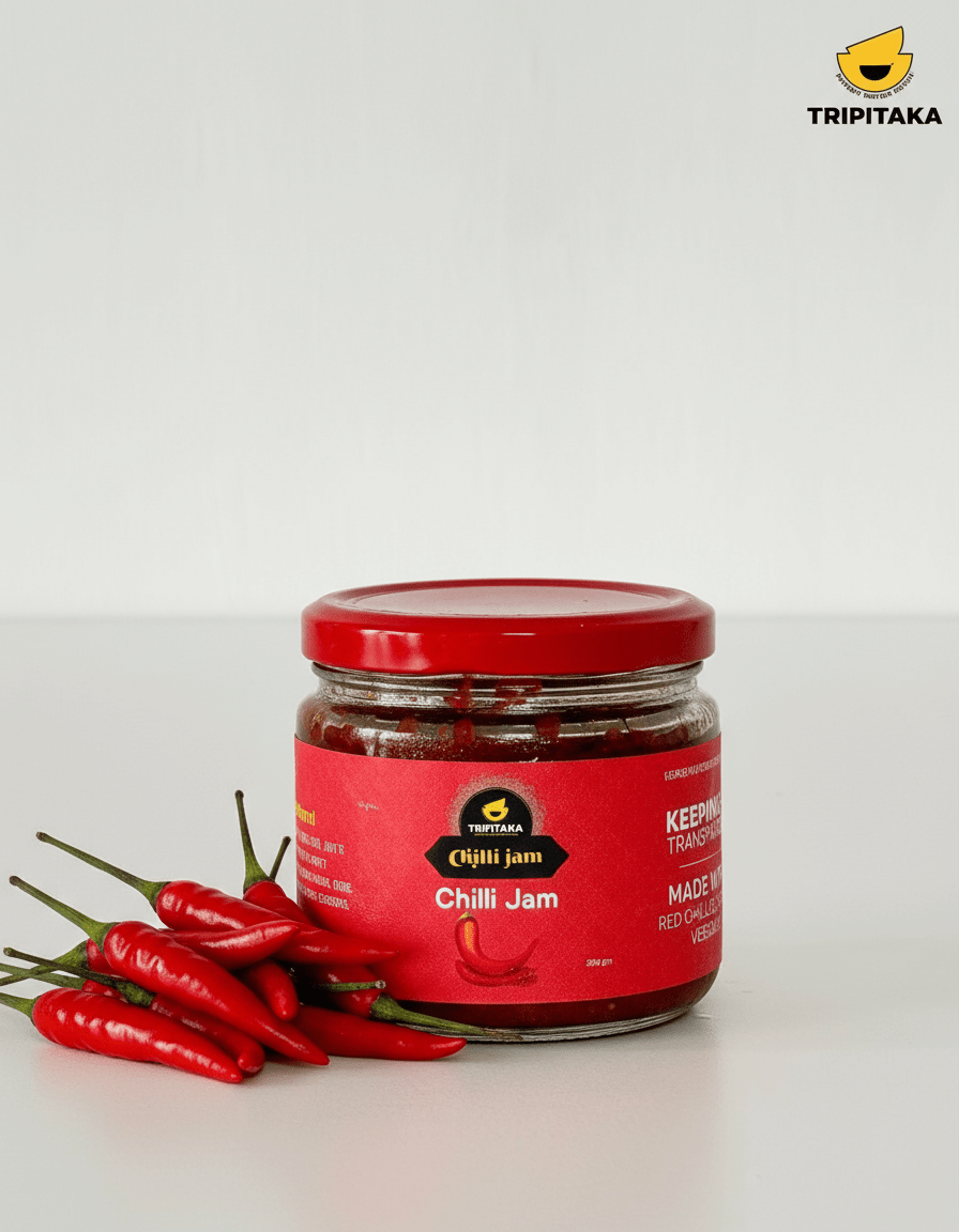 Sweet Chilli Jam 300g | Sweet Spicy Spread for Everyday Meals – Jams & Spreads on Brown Living™. SKU: TP-CJ-SCJ. Img 2.