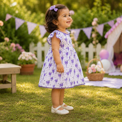 Sweet Lilac Twirl Dress for Girls – Kids Frocks & Dresses on Brown Living™. SKU: TCC-SW26-19-A. Img 2.