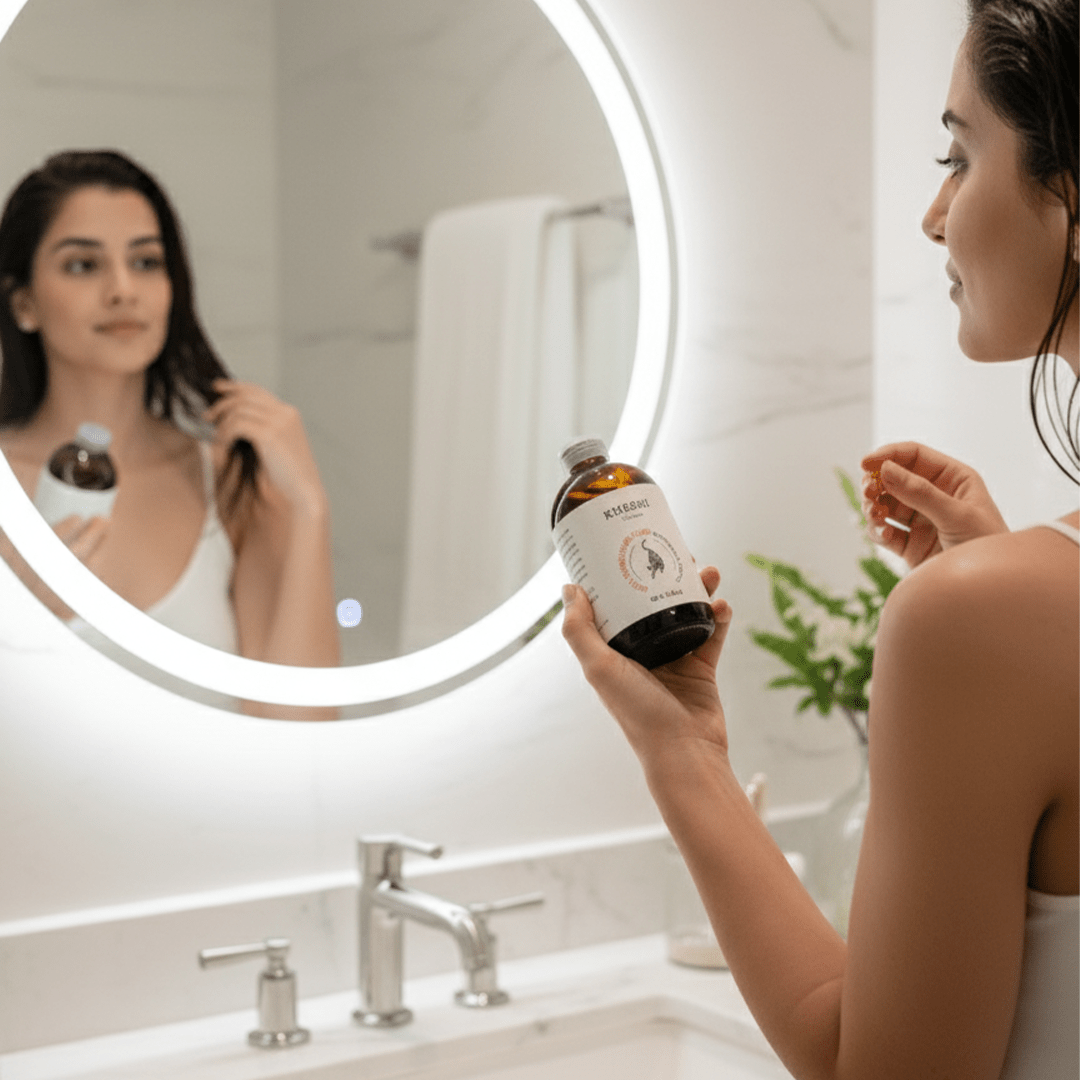 Sweet Orange & Ylang Ylang Moisturizing Body Oil – Hydrating Glow – Body Oil on Brown Living™. SKU: FFBIOY100L. Img 4.