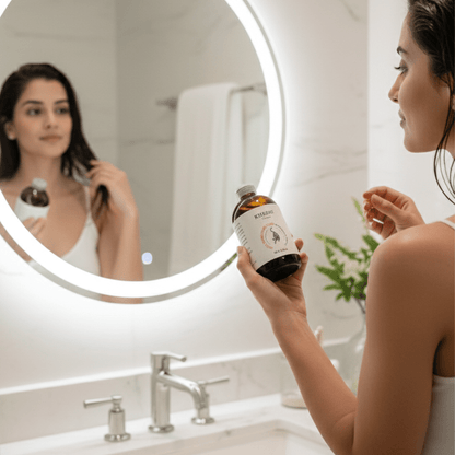 Sweet Orange & Ylang Ylang Moisturizing Body Oil – Hydrating Glow – Body Oil on Brown Living™. SKU: FFBIOY100L. Img 4.