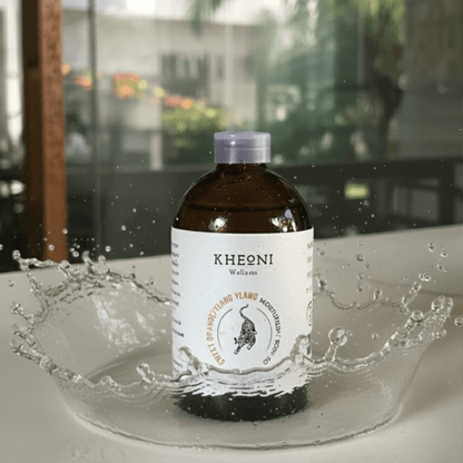 Sweet Orange & Ylang Ylang Moisturizing Body Oil – Hydrating Glow – Body Oil on Brown Living™. SKU: FFBIOY100L. Img 3.