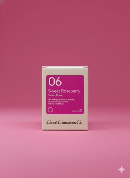 Sweet Roseberry Soy Wax Candle | Wild Rose & Berry | Handmade & Vegan – Candles & Fragrances on Brown Living™. SKU: 06SRAJ90. Img 2.