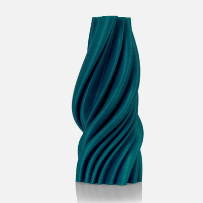 Swirling Mint Plant - Based Turquoise Green Biophilic Vase – Home Decor on Brown Living™. SKU: SWMIEDPLTRA018. Img 2.