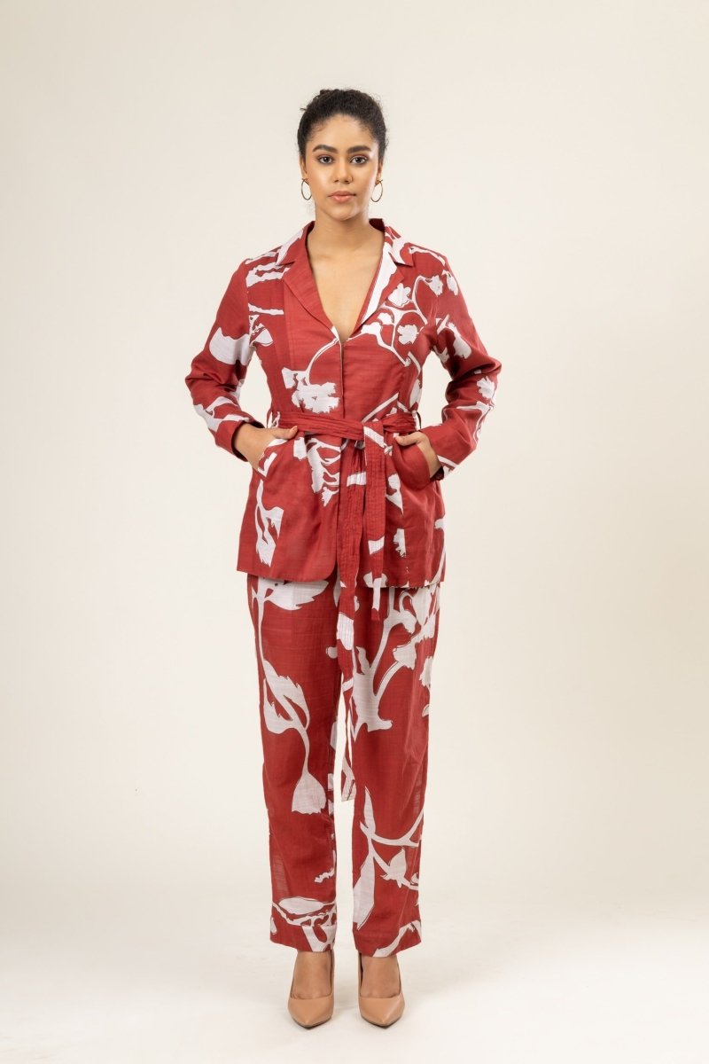 Sybi - Upcycled Cotton Lenin Printed Set | Verified Sustainable by Brown Living™