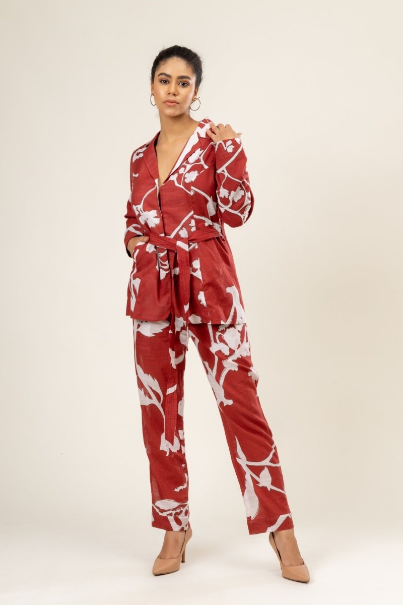 Sybi - Upcycled Cotton Lenin Printed Set | Verified Sustainable by Brown Living™