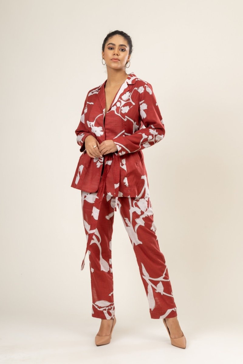 Sybi - Upcycled Cotton Lenin Printed Set | Verified Sustainable by Brown Living™