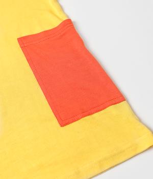 T Dress for Kids | Herbal Dyed Cotton Tee Shirt Dress – Kids Daywear Sets on Brown Living™. SKU: TDY03003. Img 4.