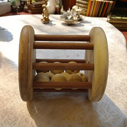 Table Top Décor Neem Wooden Tumbler Paper Weight – Wooden Toys on Brown Living™. SKU: ND_TMBLR. Img 4.